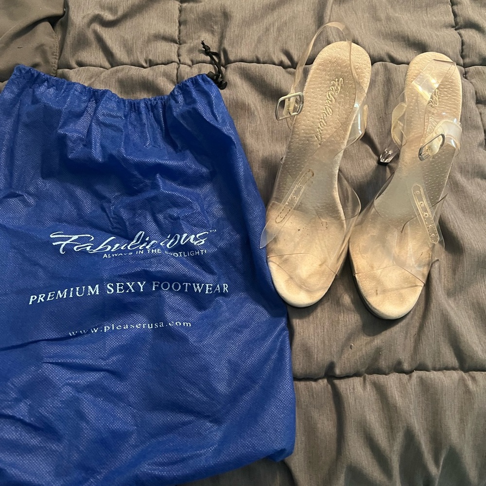 Fitness Competition Clear Heels